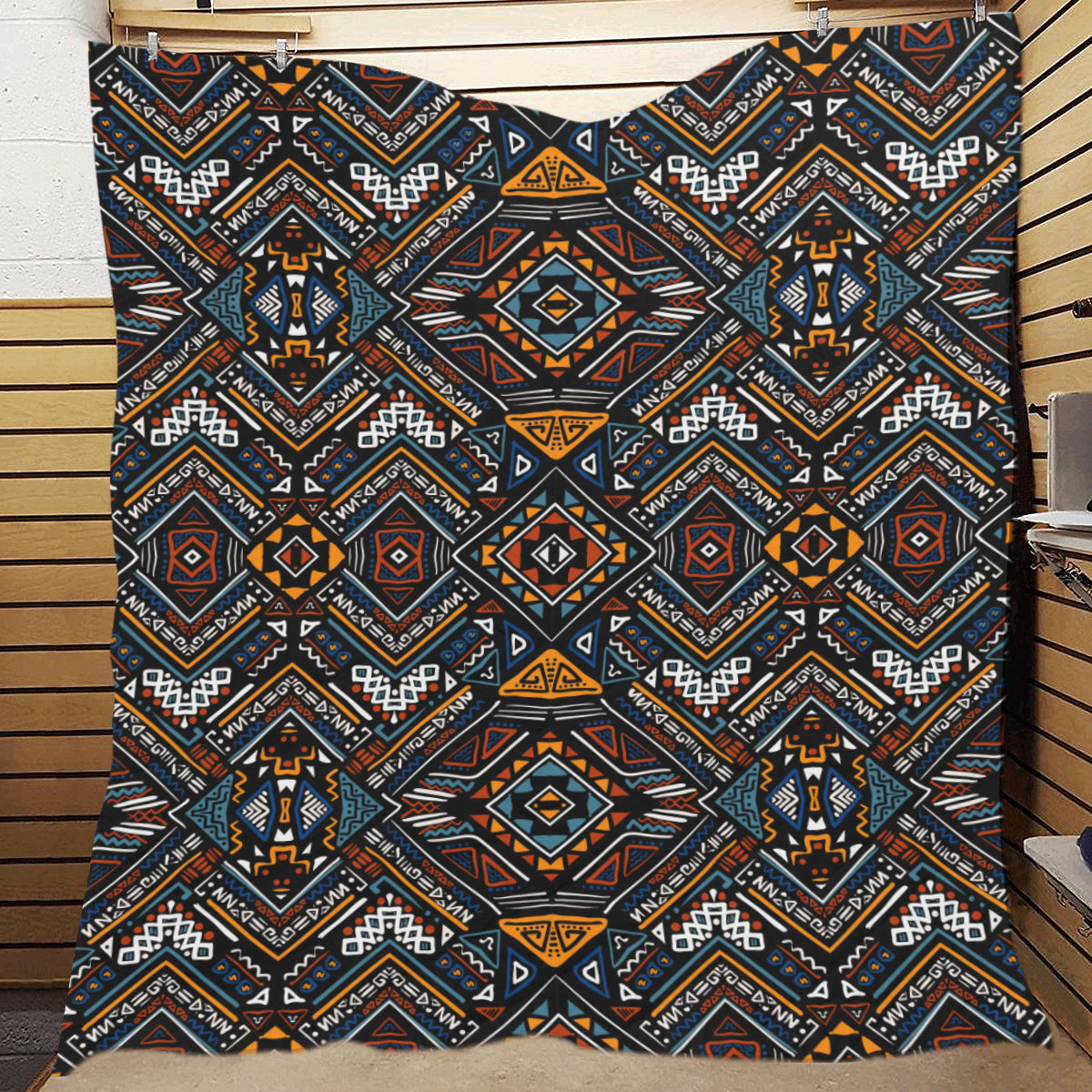 African Kente Print v2 Premium Quilt