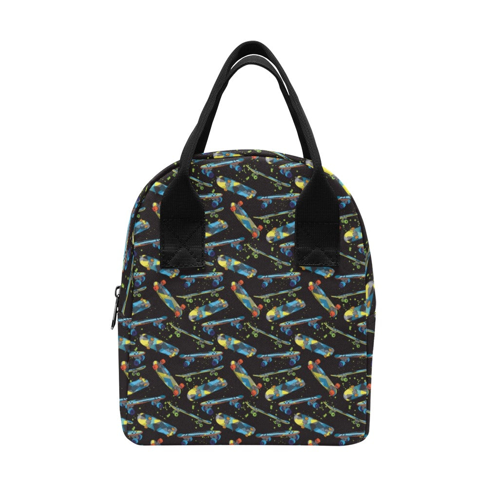 Skateboard Print Design LKS305 Insulated Lunch Bag