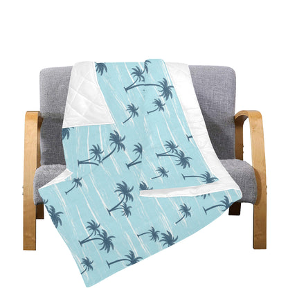 Palm Tree Pattern Print Design PT04 Premium Quilt