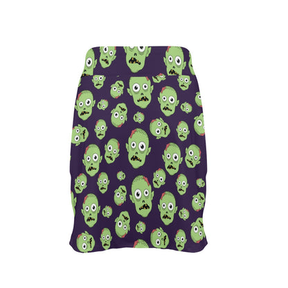 Zombie Print Design LKS303 17" Golf & Pickleball Skort with Pockets