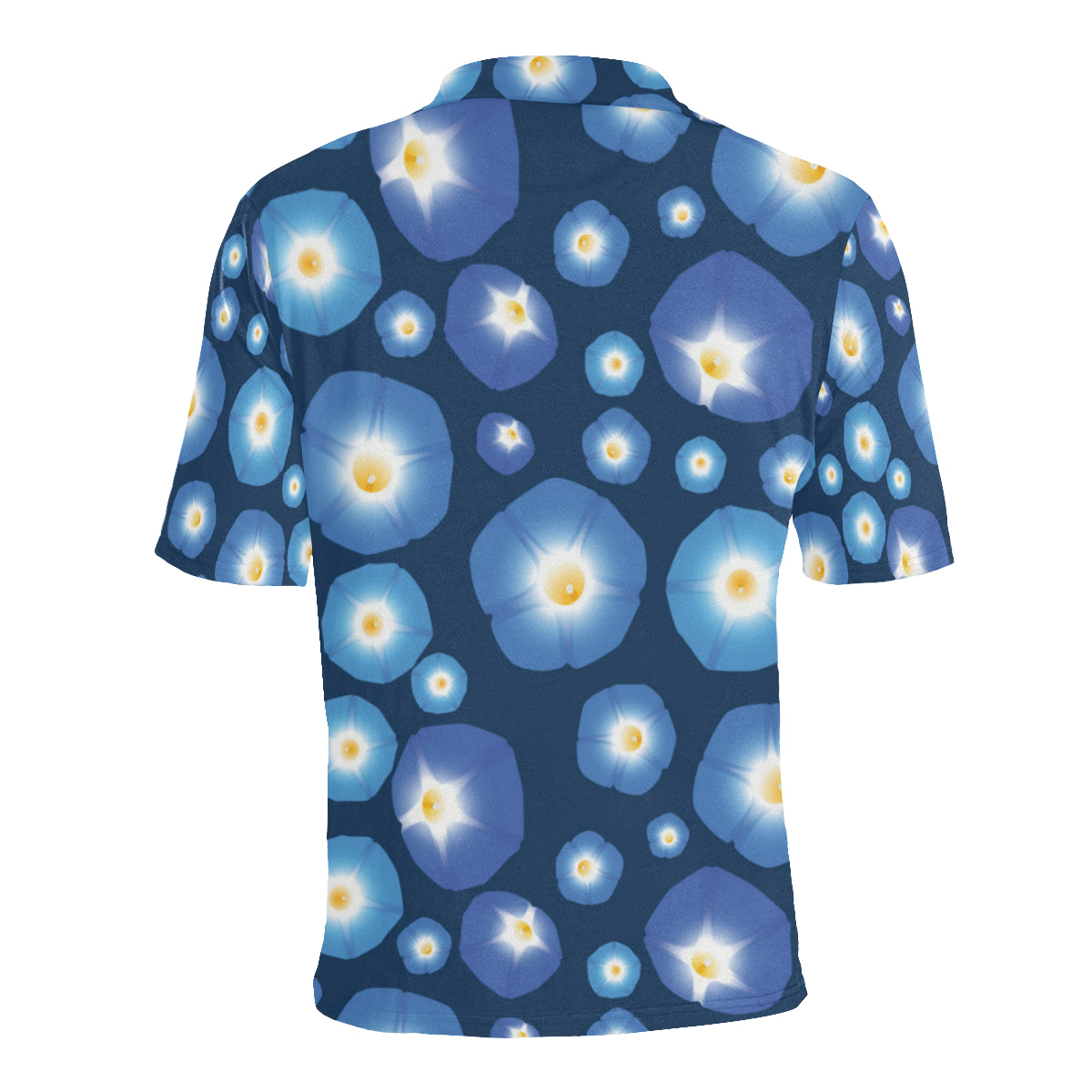Morning Glory Pattern Print Design 02 Men Polo Shirt