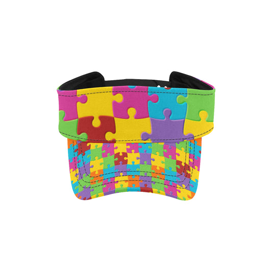 Autism Awareness Pattern Print Design 02 Unisex Sun Visor