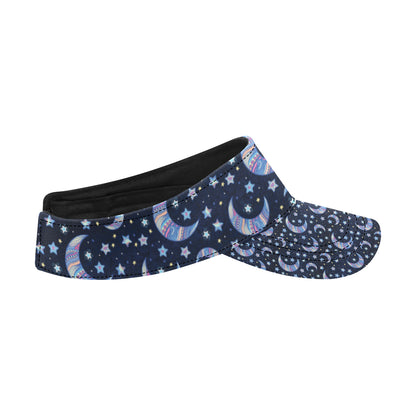 Celestial Moon Pattern Print Design 03 Unisex Sun Visor