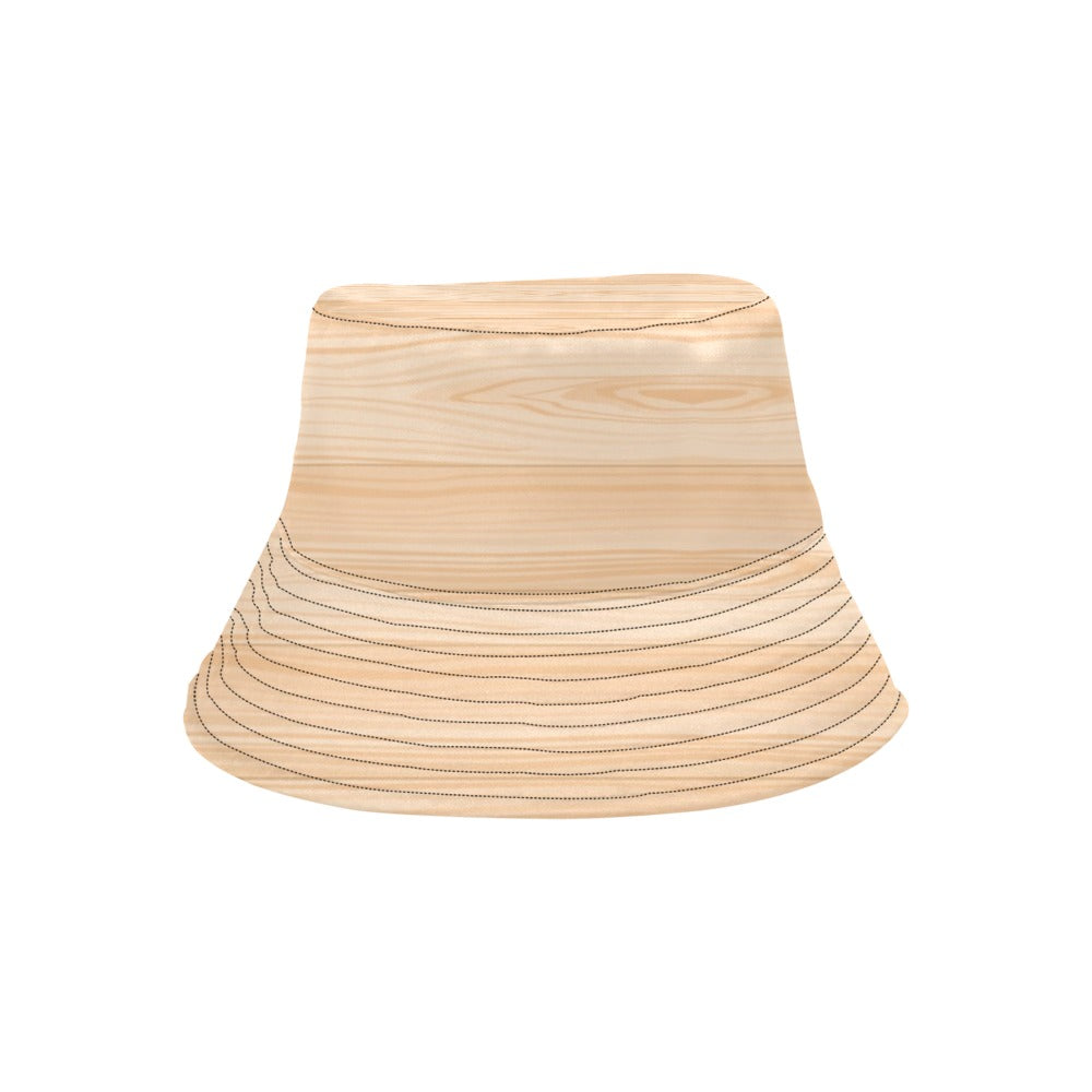 Wood Texture Print Design LKS302 Unisex Bucket Hat