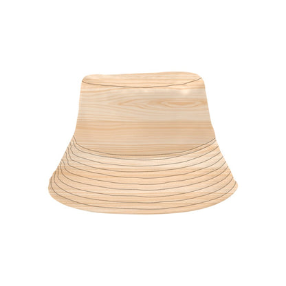 Wood Texture Print Design LKS302 Unisex Bucket Hat