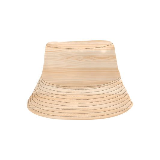 Wood Texture Print Design LKS302 Unisex Bucket Hat