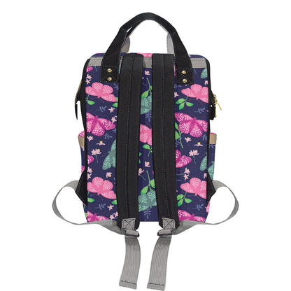 Monarch Butterfly Pattern Print Design 03 Diaper Bag Backpack