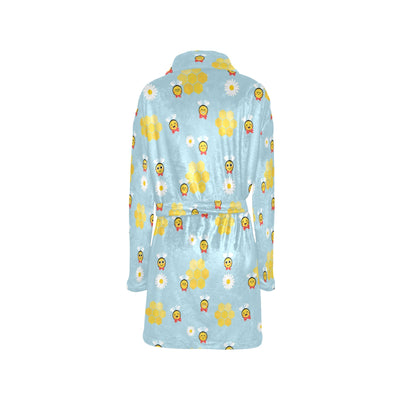 Bee Cute Print Design LKS304 Women's Fleece Robe