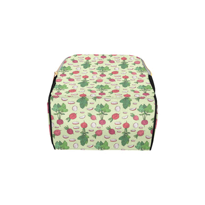 Radish Pattern Print Design A04 Diaper Bag Backpack