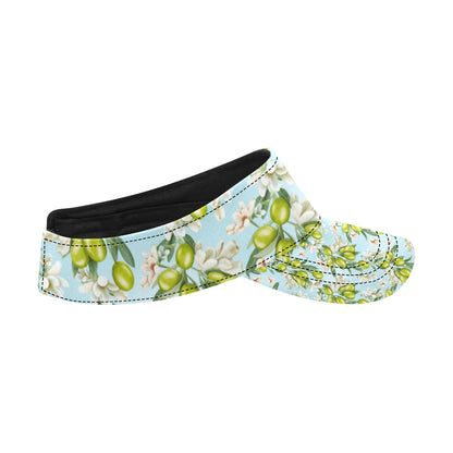 Elegant Olive Floral Print Unisex Sun Visor