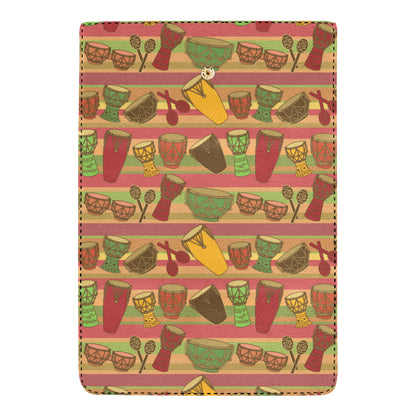 Percussion Pattern Print Design 01 Women's Trifold Wallet