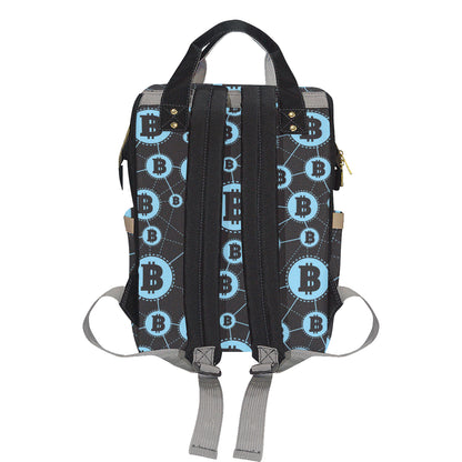 Cryptocurrency Pattern Print Design 02 Diaper Bag Backpack