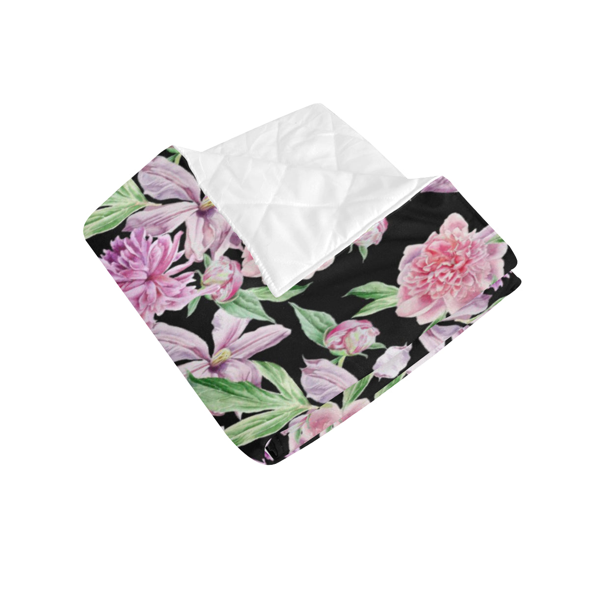 Peony Pattern Print Design PE08 Premium Quilt