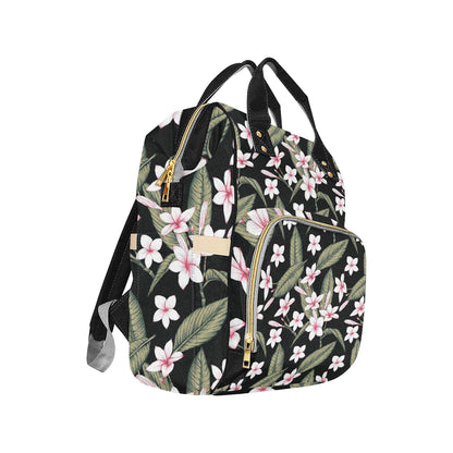 Plumeria Pattern Print Design PM021 Diaper Bag Backpack