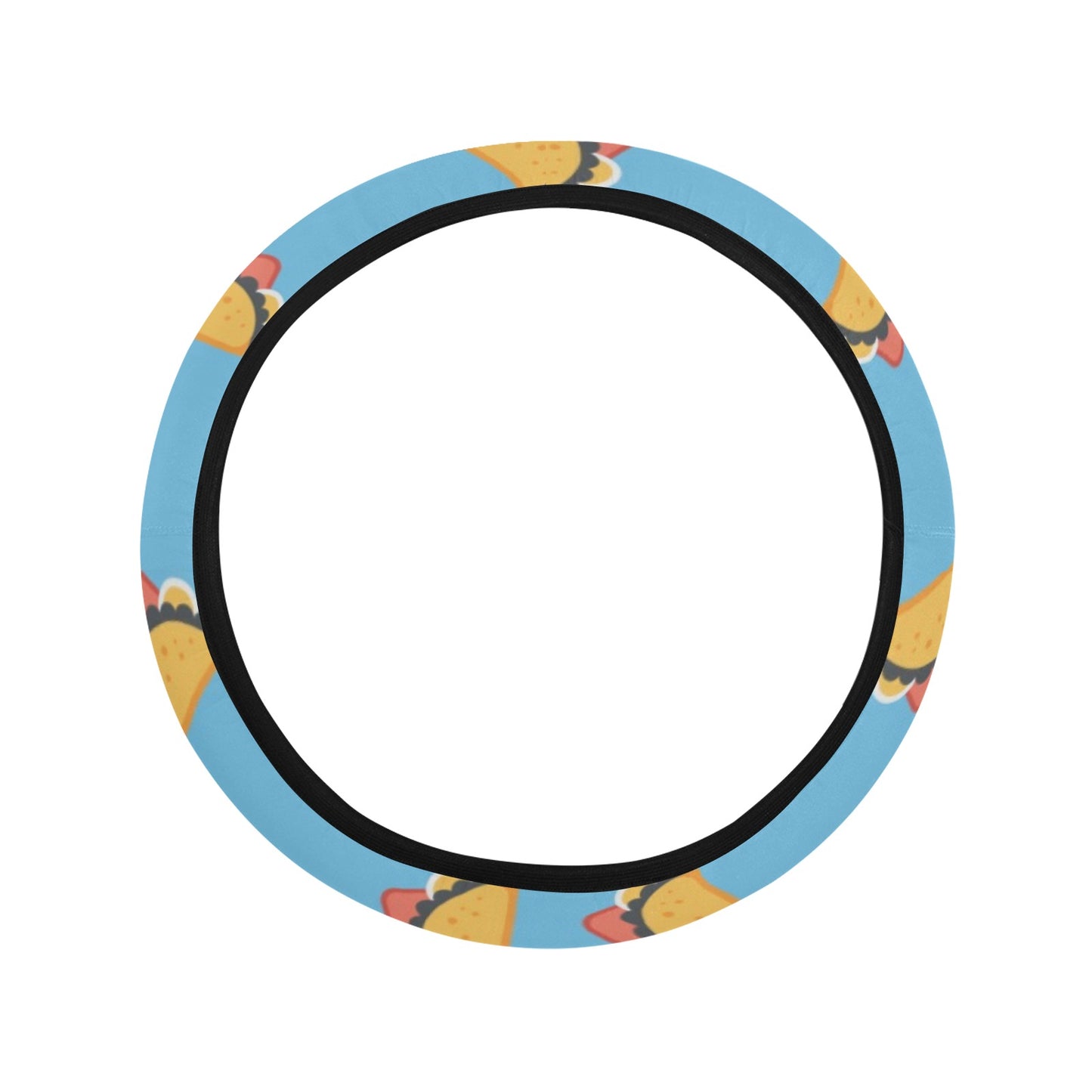 Taco Print Design LKS301 Steering Wheel Cover with Elastic Edge