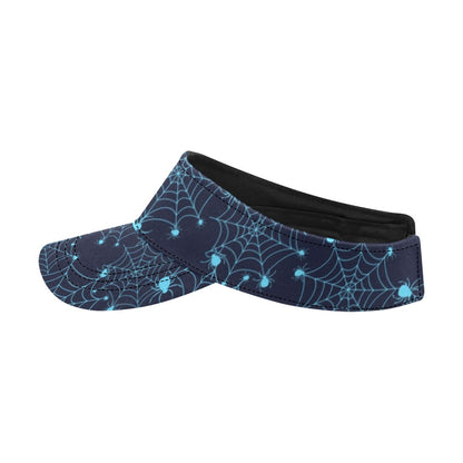 Spider Web Blue Print Design LKS304 Unisex Sun Visor