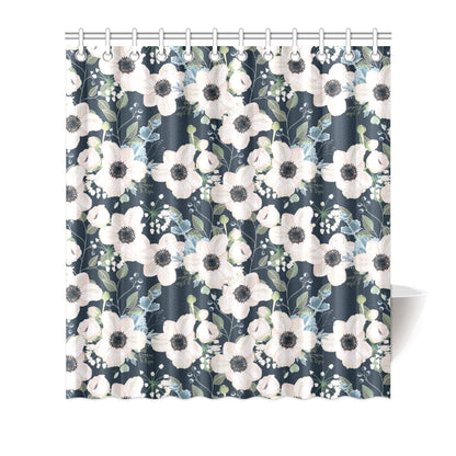 Anemone Pattern Print Design AM02 Shower Curtain