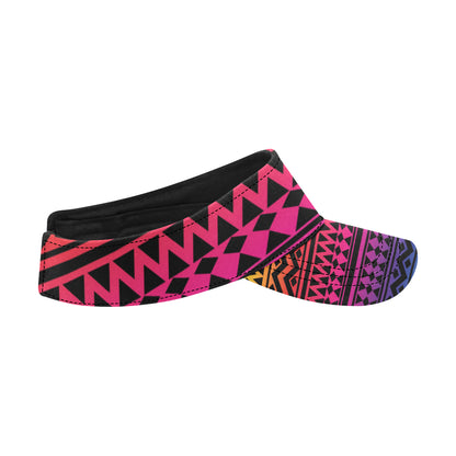 Rainbow Tribal Pattern Print Design A02 Unisex Sun Visor
