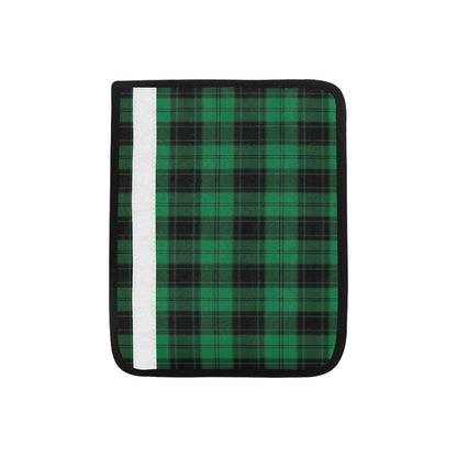 Tartan Green Print Design LKS302 Car Seat Belt Cover