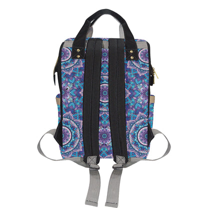 Mandala Pattern Print Design 04 Diaper Bag Backpack