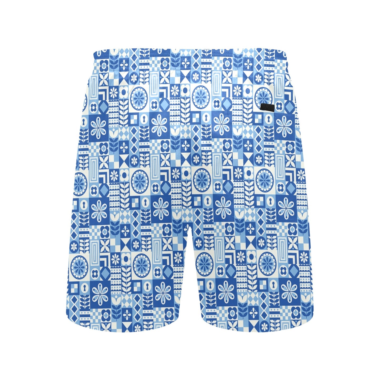 Swedish Print Pattern Men's Swim Trunks Beach Shorts