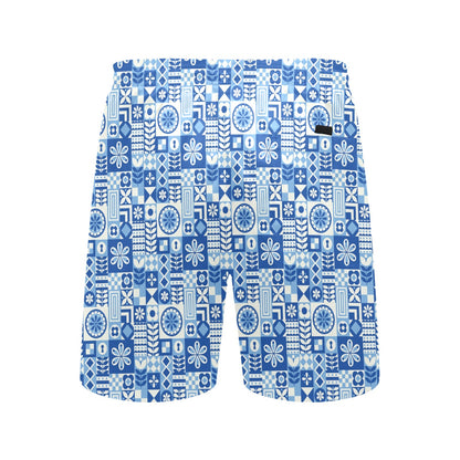 Swedish Print Pattern Men's Swim Trunks Beach Shorts