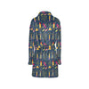 Firework Sparkling Rockets Print Design LKS306 Women's Fleece Robe