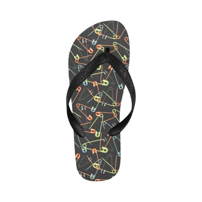 Safety Pin Print Design LKS301 Flip Flops
