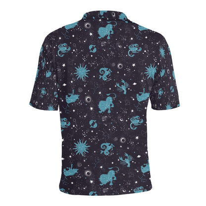 Zodiac Print Design LKS303 Men Polo Shirt