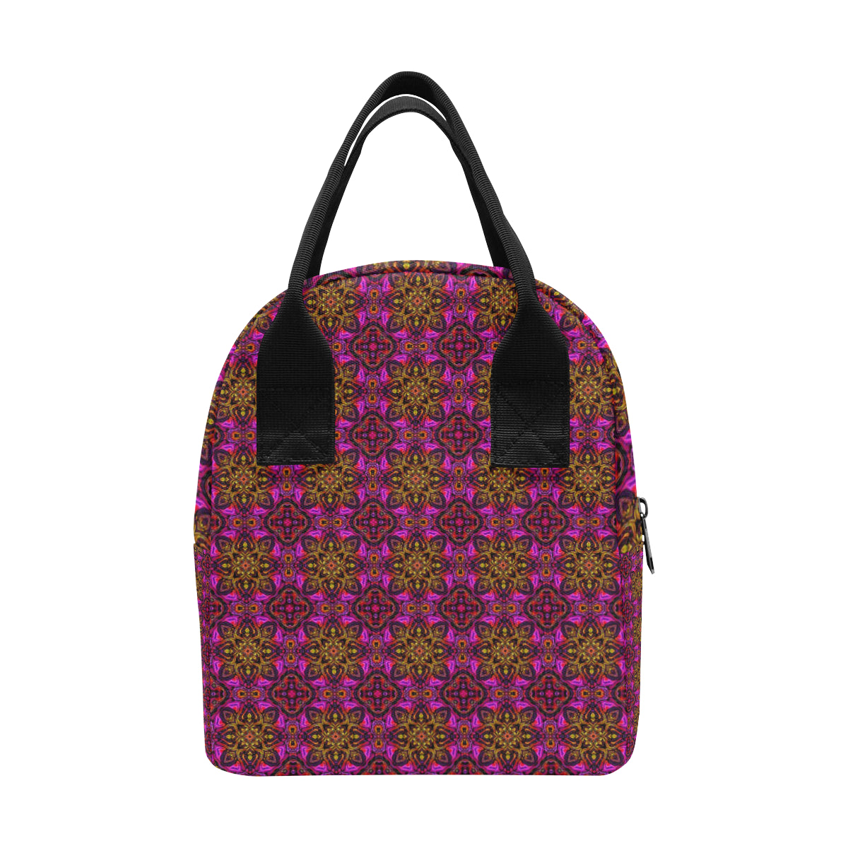 kaleidoscope Abstract Print Design Insulated Lunch Bag