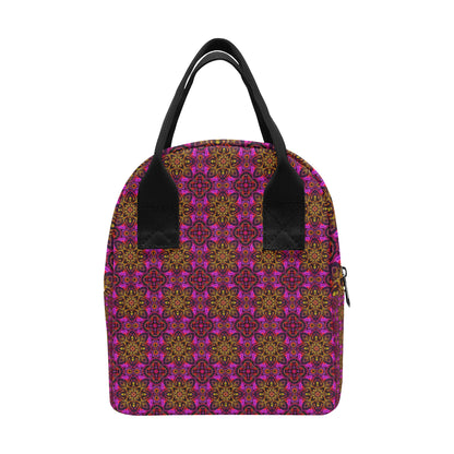kaleidoscope Abstract Print Design Insulated Lunch Bag