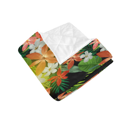 Amaryllis Pattern Print Design AL07 Premium Quilt