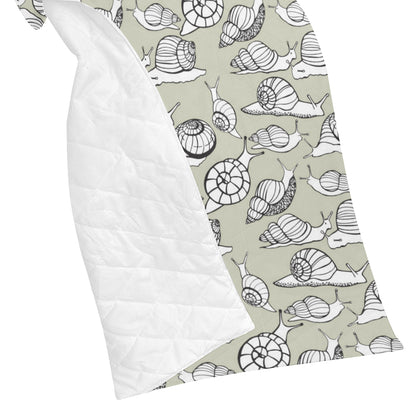 Snail Pattern Print Design 03 Premium Quilt