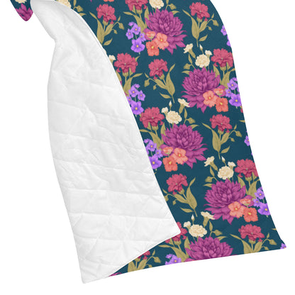 Dahlia Pattern Print Design DH01 Premium Quilt