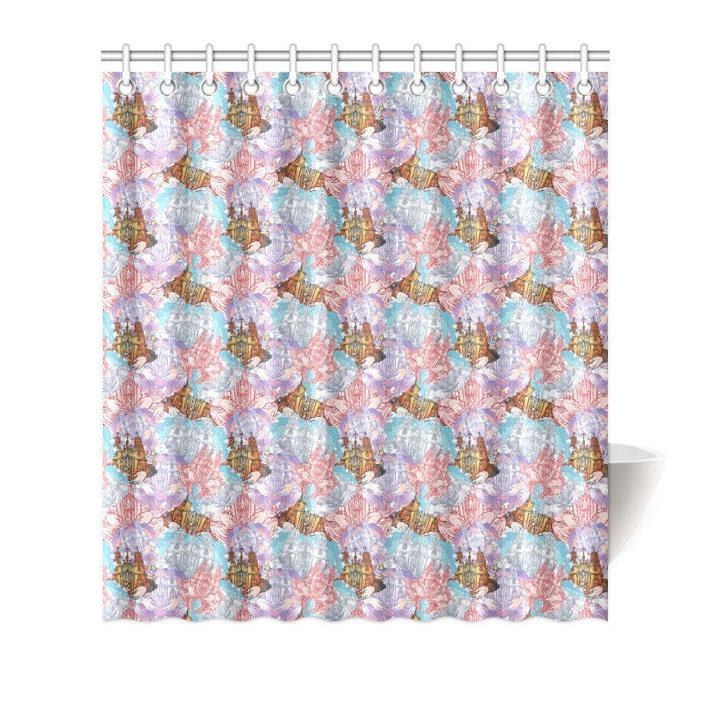 Christian Pattern Print Design 03 Shower Curtain