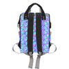 Mermaid Tail Design Print Pattern Diaper Bag Backpack