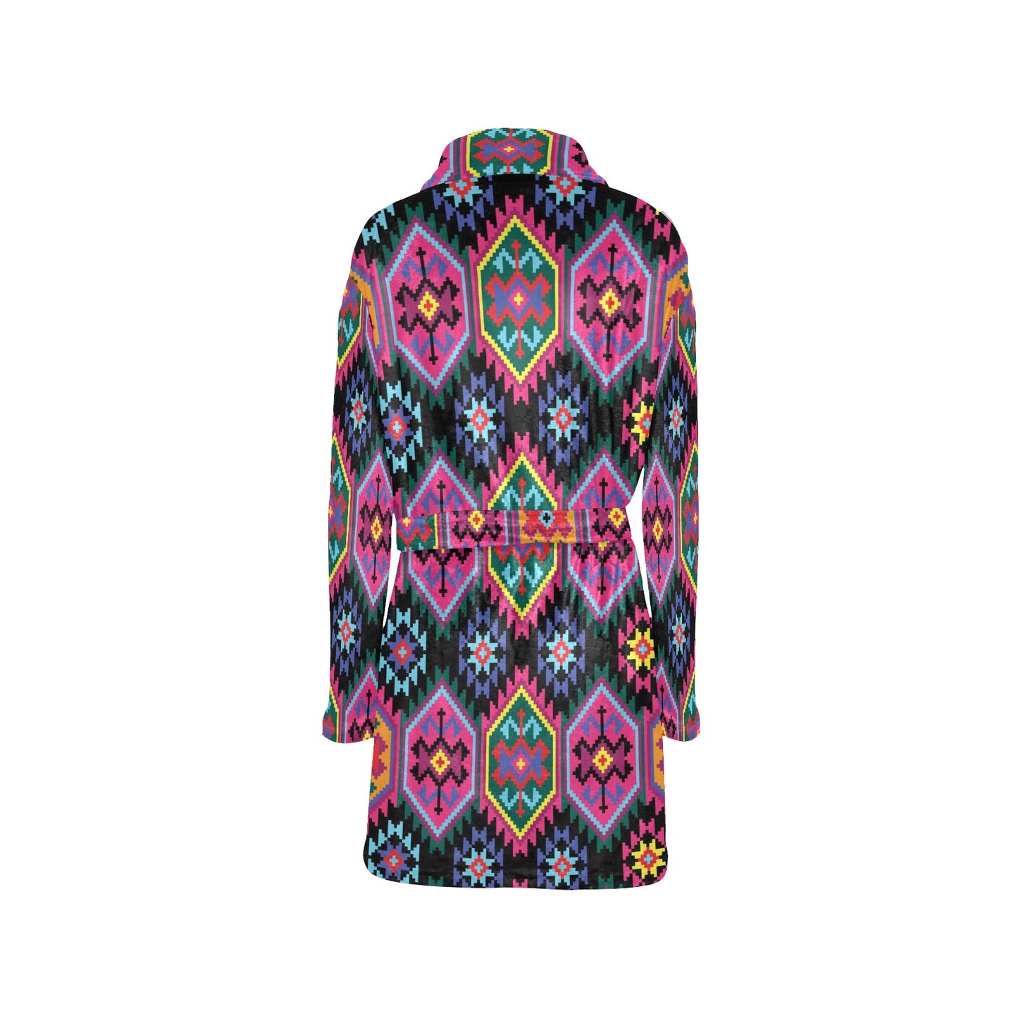 Mexican Pattern Print Design 02 Women's Fleece Robe