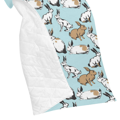 Rabbit Pattern Print Design RB018 Premium Quilt