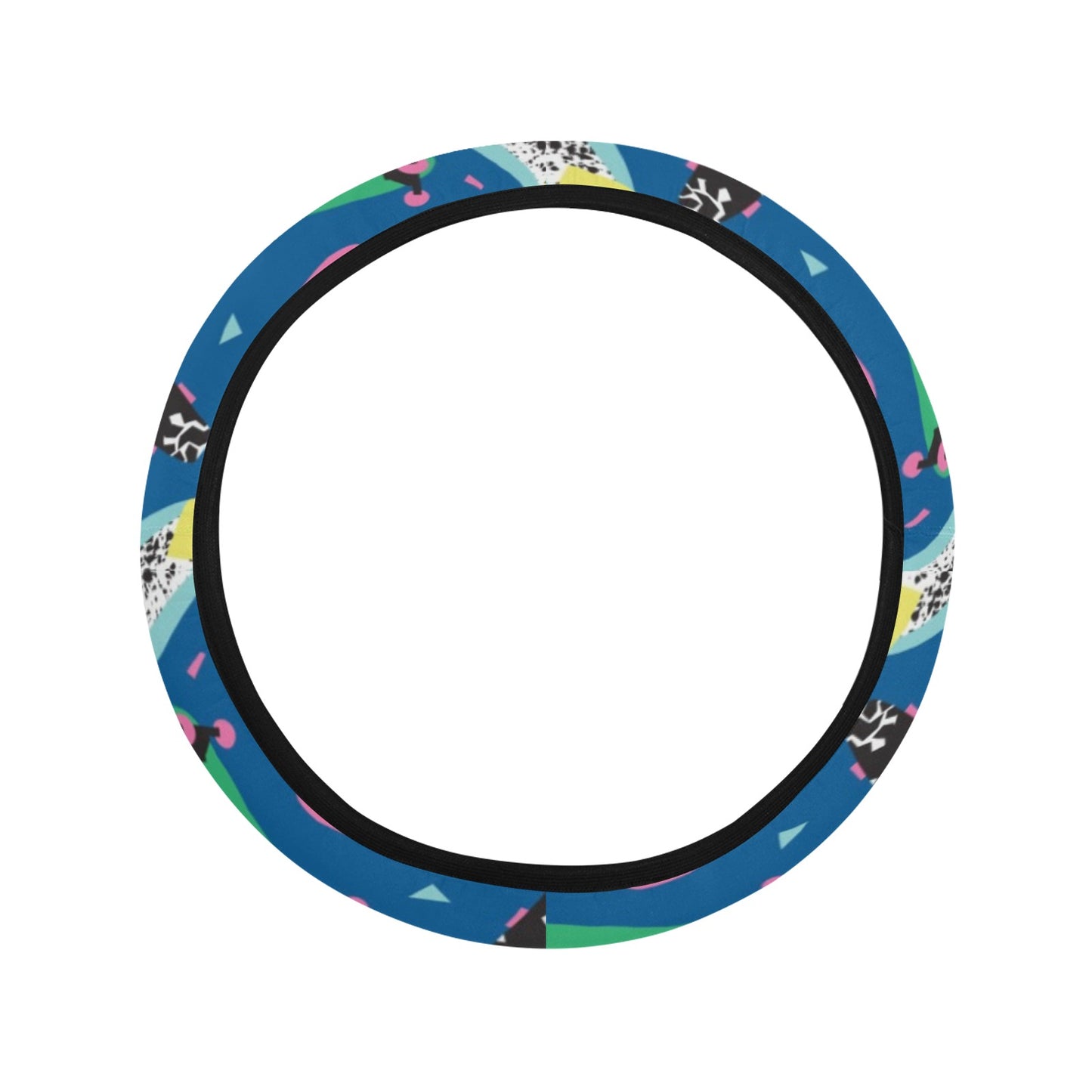 Skateboard Print Design LKS302 Steering Wheel Cover with Elastic Edge