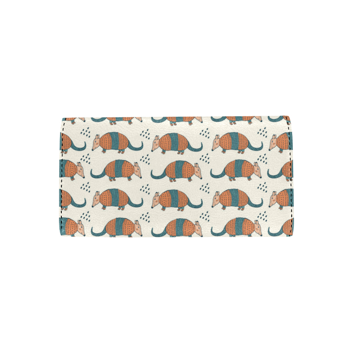 Armadillo Pattern Print Design 01 Women's Trifold Wallet
