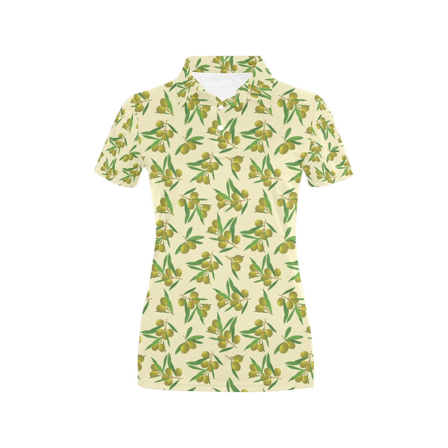 Olive Print Design LKS302 Women's Polo Shirt