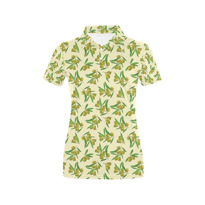 Olive Print Design LKS302 Women's Polo Shirt