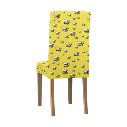 Bee Cute Print Design LKS308 Dining Chair Slipcover