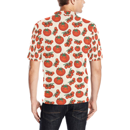 Tomato Print Design LKS302 Men Polo Shirt