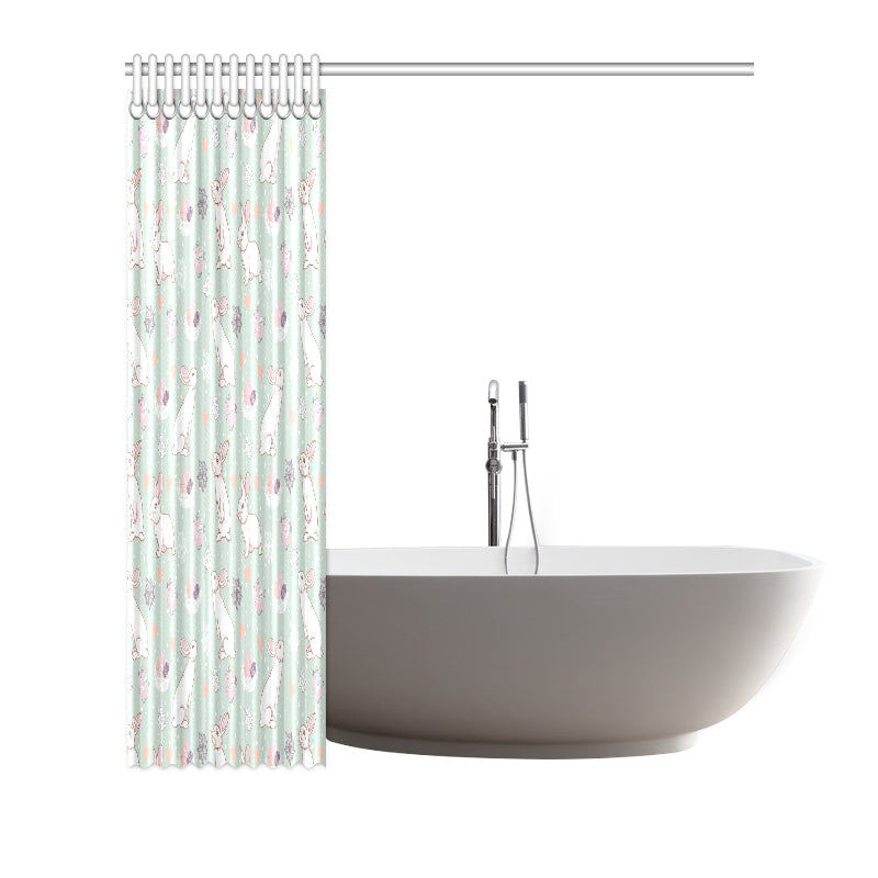Rabbit Pattern Print Design RB011 Shower Curtain