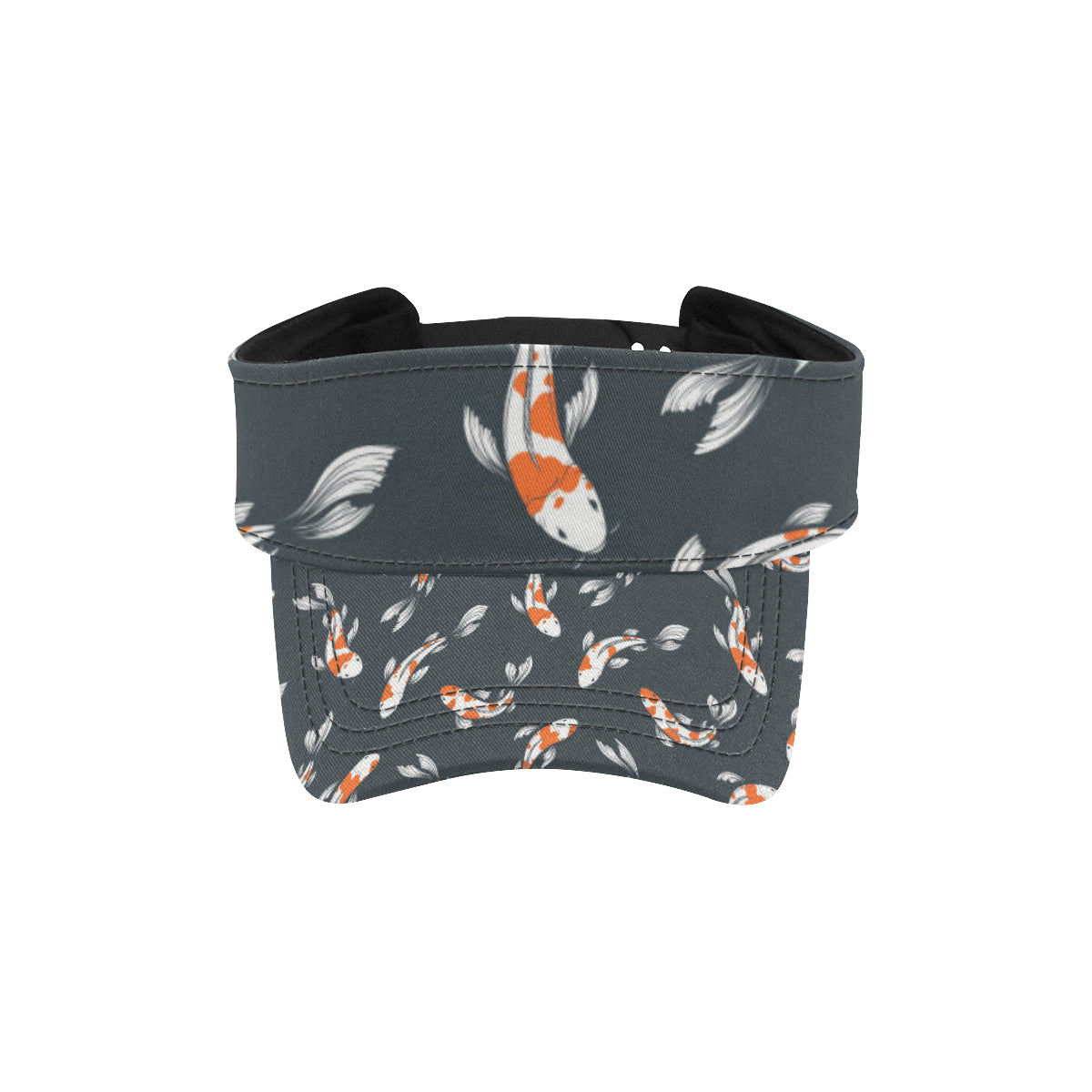KOI Fish Pattern Print Design 04 Unisex Sun Visor