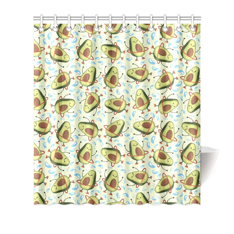 Avocado Pattern Print Design AC02 Shower Curtain