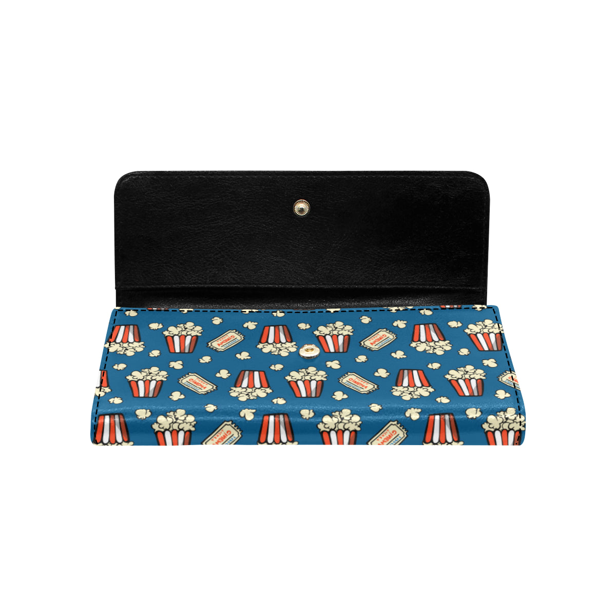 Popcorn Pattern Print Design A03 Women's Trifold Wallet