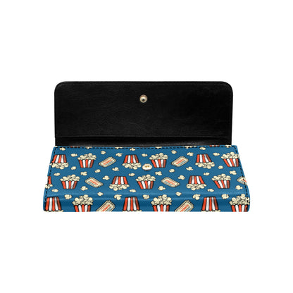 Popcorn Pattern Print Design A03 Women's Trifold Wallet