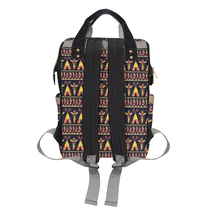 Totem Pole Design Diaper Bag Backpack